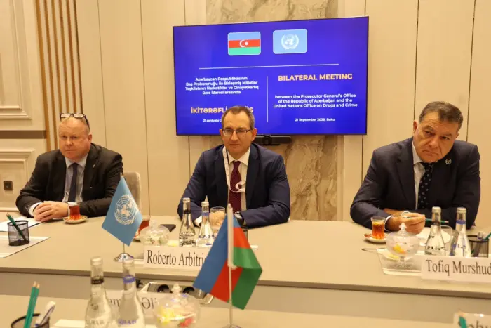 Kamran Əliyev UNODC nümayəndə heyətini qəbul etdi