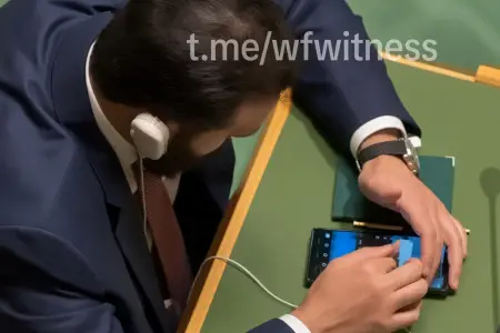 BMT-də Ərdoğan çıxış edərkən əl-Şaraa instaqram baxdı