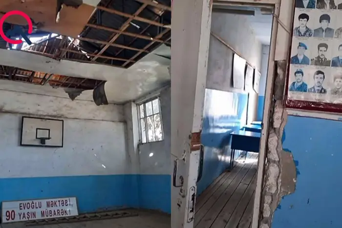 Ağdamın Evoğlu kəndindəki məktəb acınacaqlı vəziyyətdədir