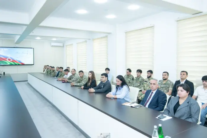 BMU-da Anım Günü münasibətilə tələbələrlə görüş keçirilib