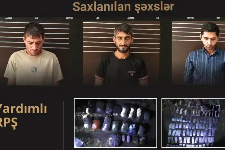 Yardımlıda 16 kiloqram narkotik aşkarlanıb, 3 nəfər saxlanılıb