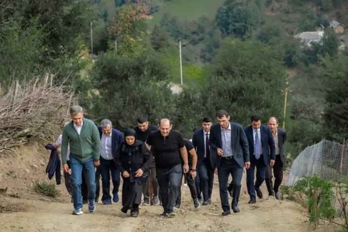 Anar Ələkbərov Astarada Pəncəli Teymurovun ailəsinə qonaq getdi