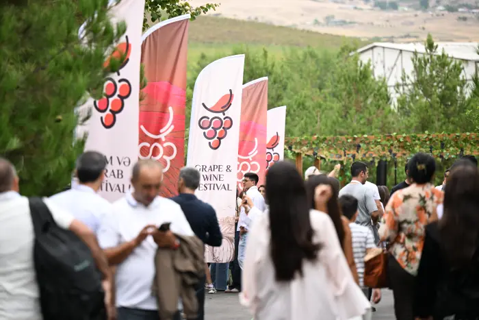 Şamaxının Meysəri kəndində Üzüm və Şərab Festivalı başladı