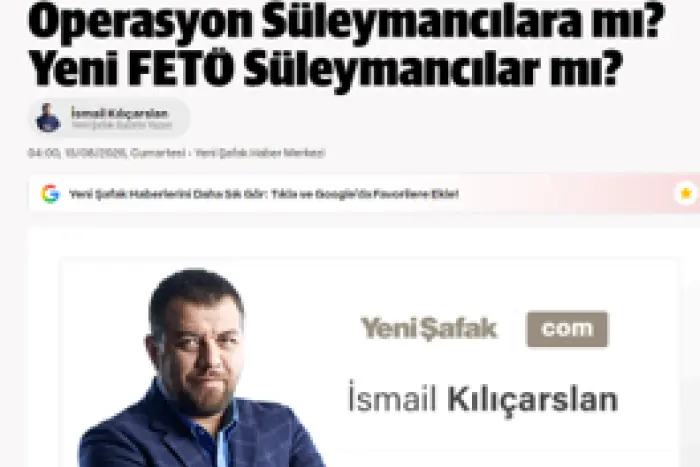 Ankarada “süleymançılara” qarşı geniş əməliyyat keçirilib