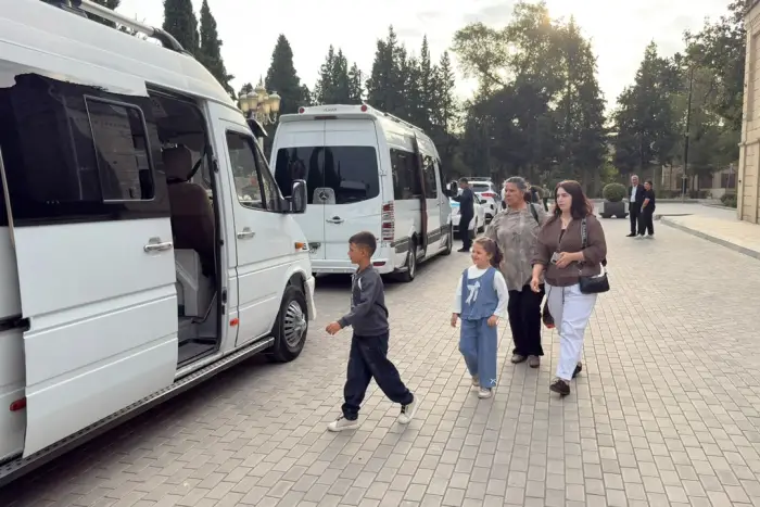 Yevlaxlı şəhid ailələri Qarabağ səfərində olub