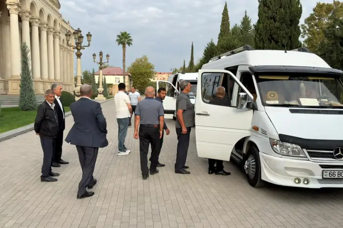 Yevlaxlı şəhid ailələri Qarabağ səfərində olub