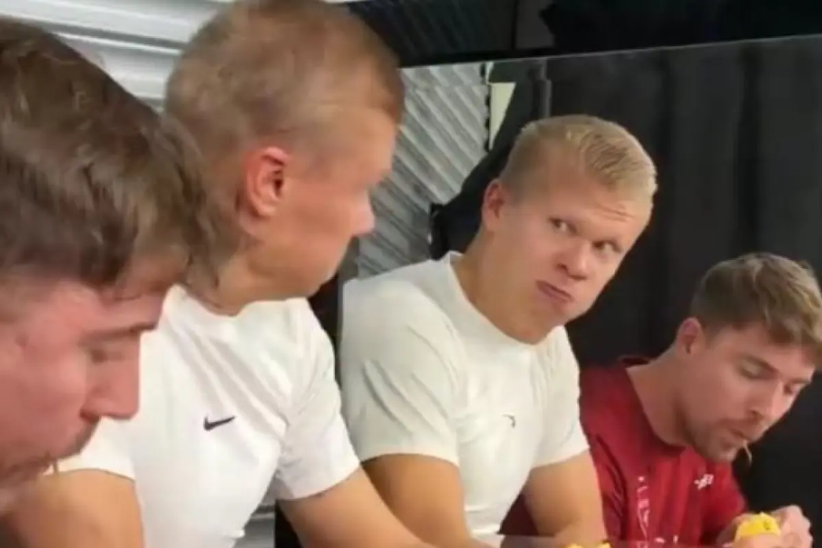 Haaland güzgü memini MrBeast ilə real həyatda canlandırdı